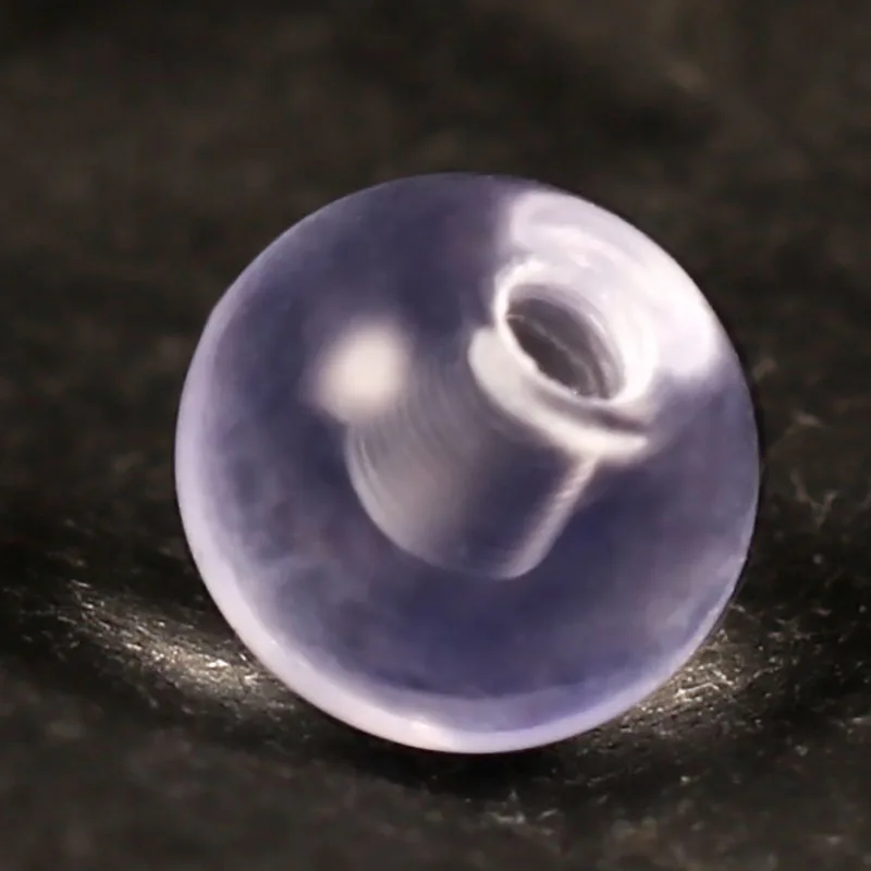 ピアス用の透明なスペアボール,バーベルの形をしたピアスジュエ - Body Jewelry Replacement Ball のレビューと価格