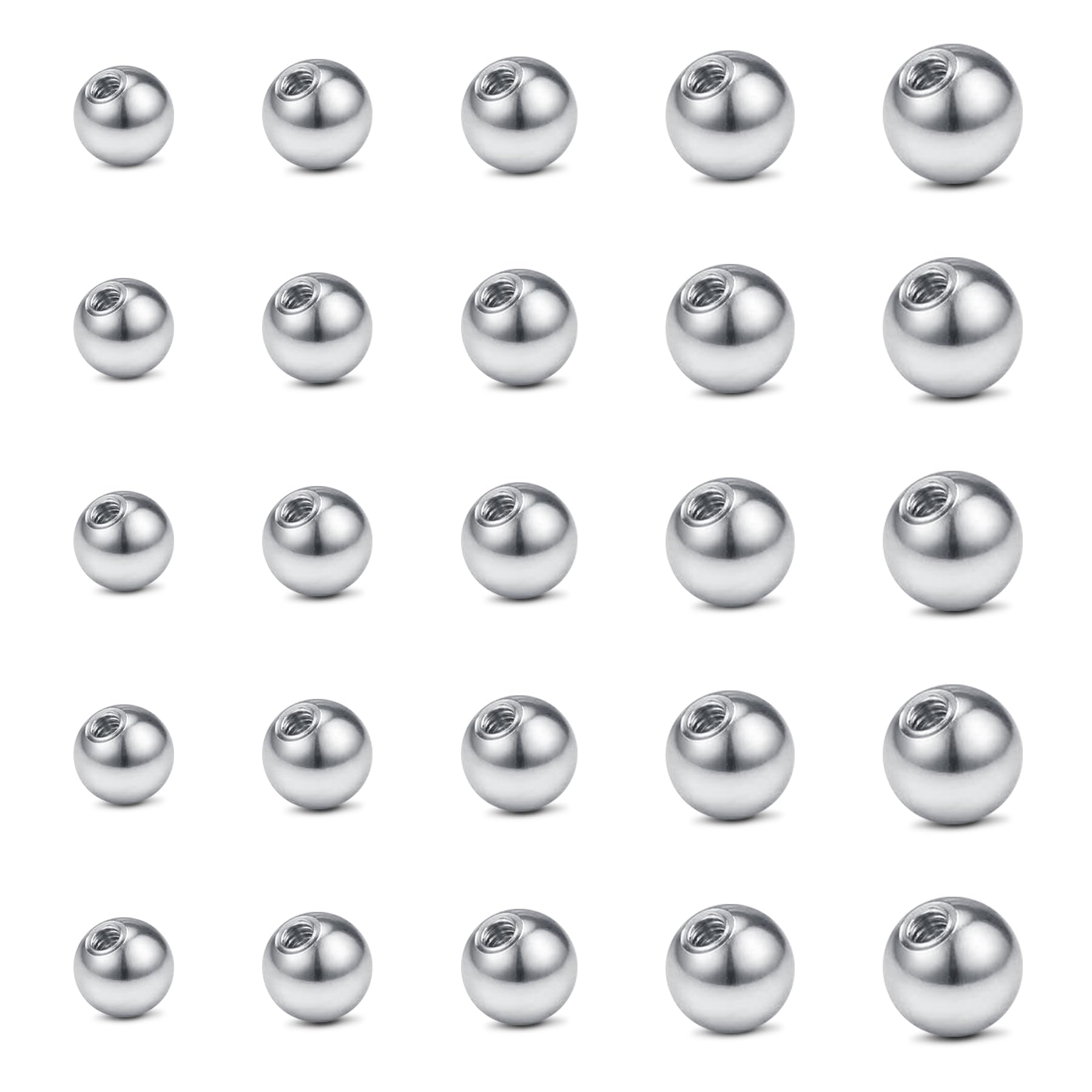 14 G 3 mm 4 mm 5 mm 6 mm 8 mm雄 - Body Jewelry Replacement Ball のレビューと価格