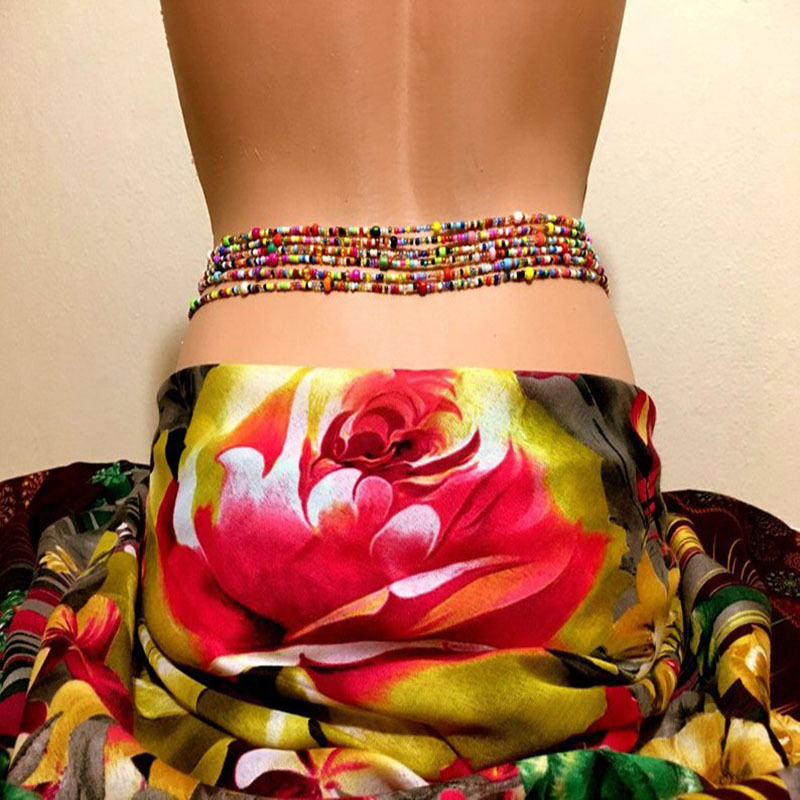 女性のためのビーズのベリーチェーン、レイヤーボディチェーン、 - Body Jewelry For You のレビューと価格